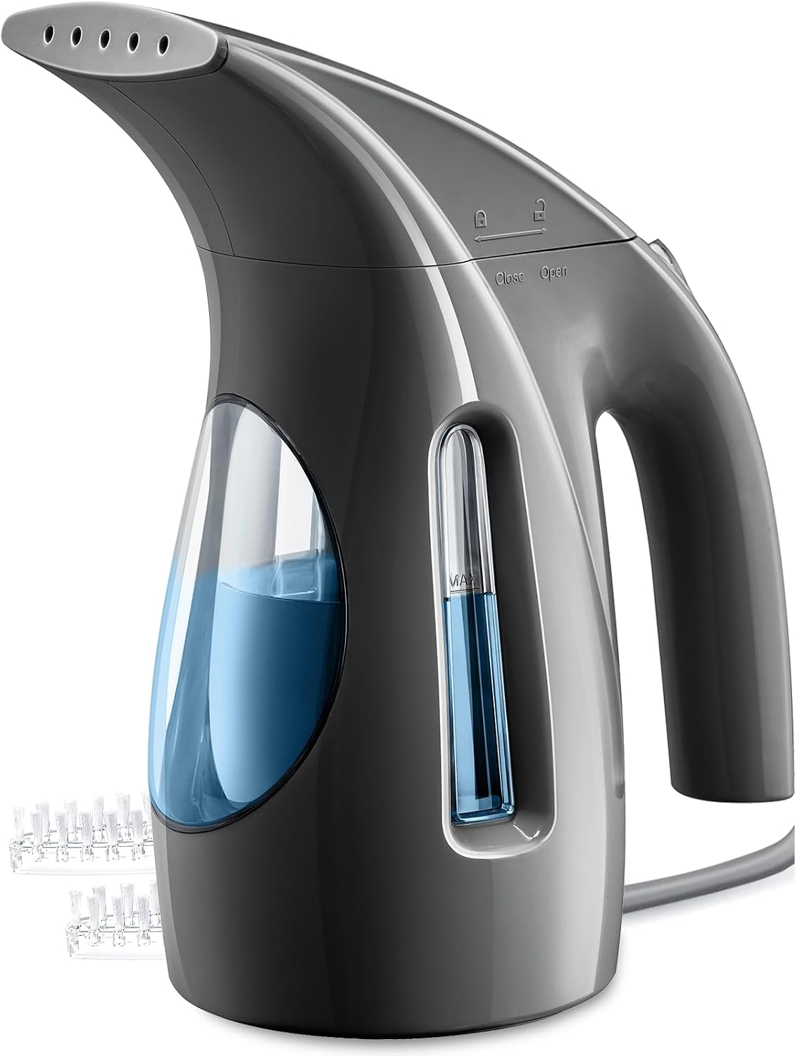 Steamer for Clothes, Portable Handheld Design, 240ml Big Capacity, 700W, Strong Penetrating Steam, Removes Wrinkle, for Home, Office(ONLY FOR 120V)-Black